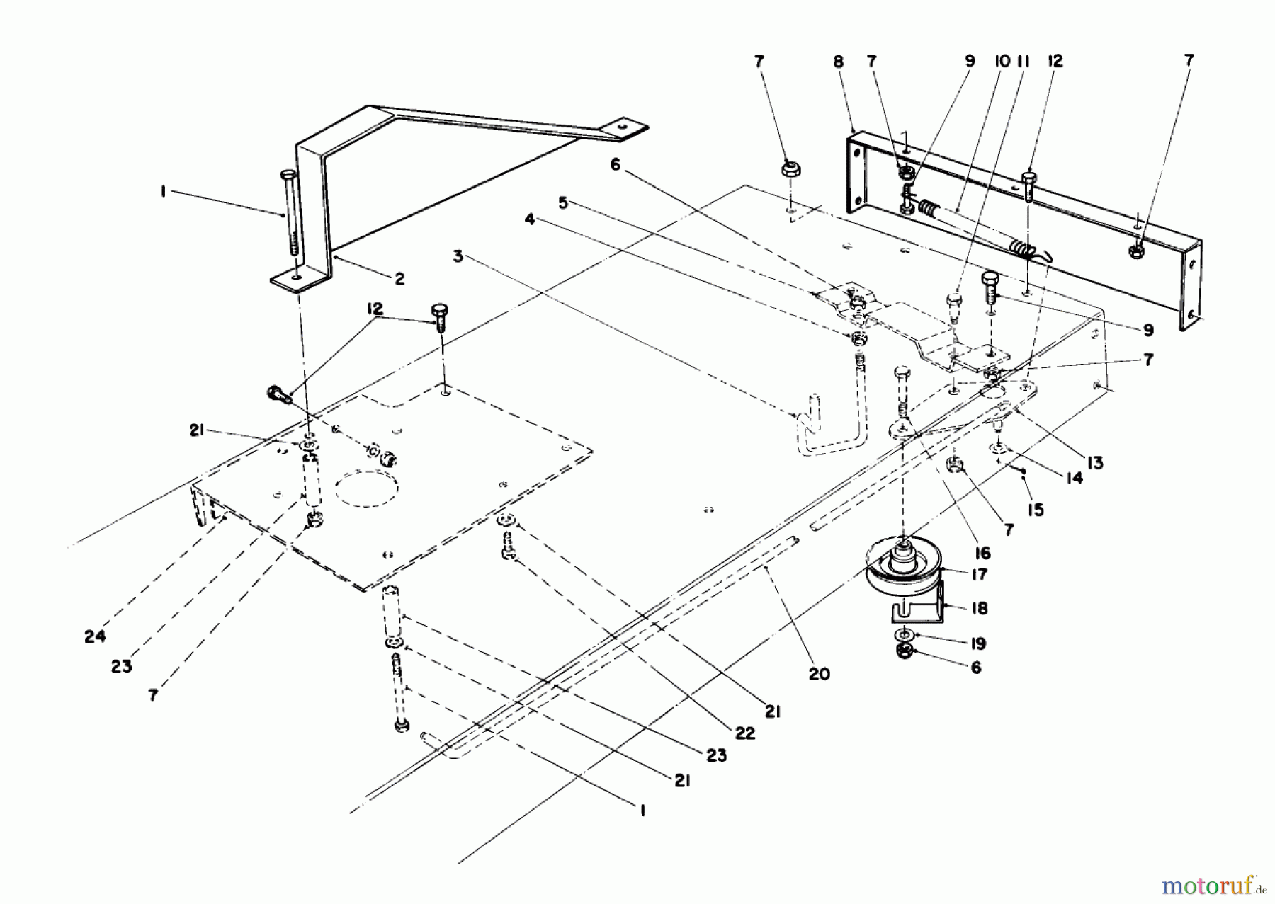  Toro Neu Mowers, Rear-Engine Rider 56155 (11-32) - Toro 11-32 Rear Engine Rider, 1987 (7000001-7999999) TRACTION ASSEMBLY