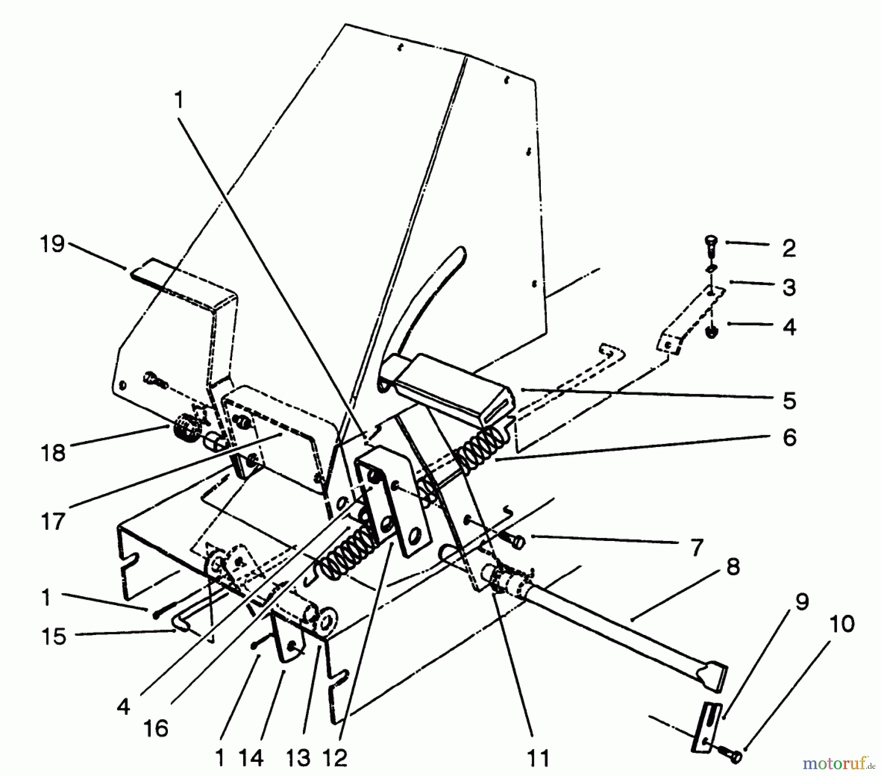  Toro Neu Mowers, Rear-Engine Rider 56190 (10-32) - Toro 10-32 Recycler Rider, 1992 (2000001-2999999) BRAKE & CLUTCH ASSEMBLY