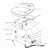 Toro 70040 (8-25) - 8-25 Rear Engine Rider, 1995 (59000001-59999999) Ricambi SEAT & GAS TANK ASSEMBLY