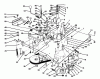 Toro 70040 (8-25) - 8-25 Rear Engine Rider, 1996 (6900001-6999999) Ricambi TRANSMISSION & LINKAGE ASSEMBLY