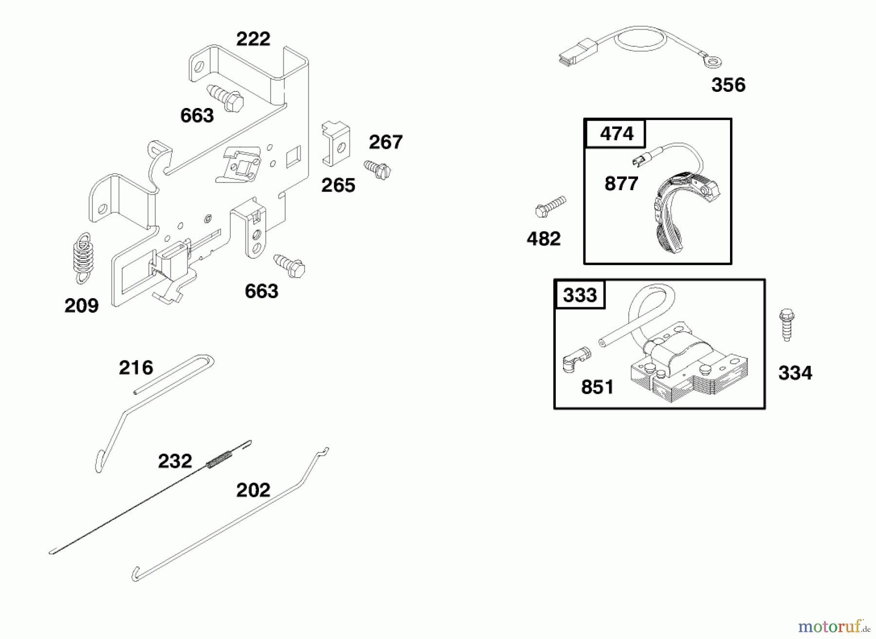  Toro Neu Mowers, Rear-Engine Rider 70041 (8-25) - Toro 8-25 Rear Engine Rider, 1998 (8900001-8999999) ENGINE BRIGGS & STRATTON MODEL 195707-0421-E1 #5
