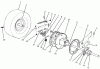 Toro 70060 (8-25) - 8-25 Rear Engine Rider, 1995 (59000001-59999999) Ricambi REAR AXLE ASSEMBLY