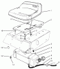 Toro 70060 (8-25) - 8-25 Rear Engine Rider, 1995 (59000001-59999999) Ricambi SEAT & GAS TANK ASSEMBLY