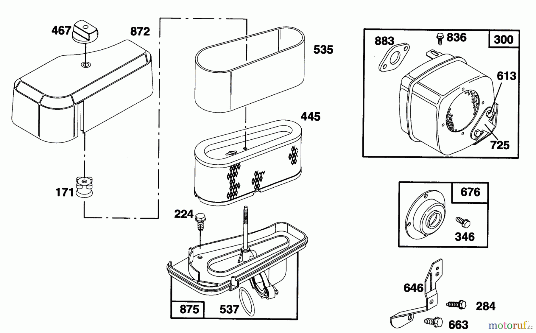 Toro Neu Mowers, Rear-Engine Rider 70081 (11-32) - Toro 11-32 Rear Engine Rider, 1996 (6900001-6999999) ENGINE BRIGGS & STRATTON MODEL 28D707-0124-01 #4
