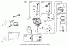 Toro 70125 (13-32G) - 13-32G Rear Engine Rider, 2003 (230000001-230999999) Ricambi CARBURETOR ASSEMBLY ENGINE BRIGGS AND STRATTON MODEL 28M707-1127-E1