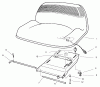 Toro 70171 (12-32) - 12-32 Rear Engine Rider, 2001 (210000001-210999999) Ricambi SEAT ASSEMBLY