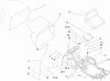 Toro 70186 (H132) - H132 Rear-Engine Riding Mower, 2008 (270805636-280899434) Ricambi SEAT AND REAR BAG ASSEMBLY