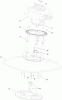 Toro 02603 - HoverPro 450 Mower, 2012 (SN 312000001-312999999) Ricambi ENGINE AND DECK ASSEMBLY