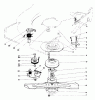 Toro 10500 - 21" Rear Bagging Lawnmower, 1981 (1000001-1999999) Ricambi BLADE BRAKE CLUTCH ASSEMBLY