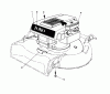 Toro 16287 - Whirlwind II Lawnmower, 1977 (7000001-7999999) Ricambi ENGINE ASSEMBLY MODEL 16067 & 16155