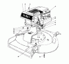 Toro 16287 - Whirlwind II Lawnmower, 1977 (7000001-7999999) Ricambi ENGINE ASSEMBLY MODEL 16287