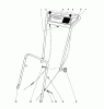 Toro 16073 - Whirlwind Lawnmower, 1973 (3000001-3999999) Ricambi HANDLE ASSEMBLY - MODELS 16073, 16173, 16273