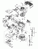 Toro 16165 - Lawnmower, 1983 (3000001-3999999) Ricambi ENGINE TECUMSEH MODEL NO. TNT 100-10077E