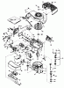 Toro 16165 - Lawnmower, 1984 (4000001-4999999) Ricambi ENGINE TECUMSEH MODEL NO. TNT 100-10077E