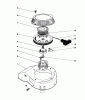 Toro 16202 - Lawnmower, 1984 (4000001-4999999) Ricambi RECOIL ASSEMBLY