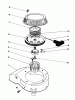Toro 16212 - Lawnmower, 1984 (4000001-4999999) Ricambi RECOIL ASSEMBLY
