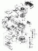 Toro 16297 - Lawnmower, 1983 (3000001-3999999) Ricambi ENGINE TECUMSEH MODEL NO. TNT 100-10077E