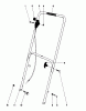 Toro 16310 - Lawnmower, 1979 (9000001-9999999) Ricambi HANDLE ASSEMBLY MODEL 16300 AND 16310