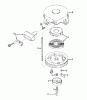 Toro 16575 - Lawnmower, 1984 (4000001-4999999) Ricambi REWIND STARTER NO. 590420A