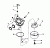 Toro 16576 - Lawnmower, 1990 (0000001-0999999) Ricambi CARBURETOR NO. 632098