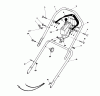 Toro 16580 - Lawnmower, 1984 (4000001-4999999) Ricambi HANDLE ASSEMBLY