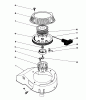 Toro 16585 - Lawnmower, 1985 (5000001-5999999) Ricambi RECOIL ASSEMBLY