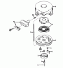 Toro 16775 - Lawnmower, 1984 (4000001-4999999) Ricambi REWIND STARTER N0. 590420A