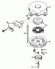 Toro 16775 - Lawnmower, 1987 (7000001-7999999) Ricambi REWIND STARTER NO. 590420A (USED ON UNITS WITH SERIAL NO. 7000001-7001847)