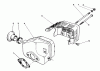Toro 16785 - Lawnmower, 1991 (1000001-1999999) Ricambi MUFFLER ASSEMBLY (MODEL NO. 47PLO-1)