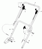 Toro 16870 - Lawnmower, 1981 (1000001-1999999) Ricambi HANDLE ASSEMBLY-MODEL 16870