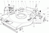 Toro 16870 - Lawnmower, 1981 (1000001-1999999) Ricambi MOWER HOUSING ASSEMBLY-MODEL 16860
