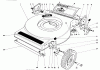 Toro 16880 - Lawnmower, 1981 (1000001-1999999) Ricambi MOWER HOUSING (MODEL NO. 16880)