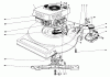 Toro 16930 - Lawnmower, 1980 (0000001-0999999) Ricambi ENGINE ASSEMBLY (MODEL NO. 16940)