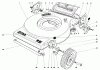 Toro 16930 - Lawnmower, 1980 (0000001-0999999) Ricambi MOWER HOUSING (MODEL NO. 16930)