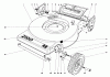Toro 16930 - Lawnmower, 1980 (0000001-0999999) Ricambi MOWER HOUSING (MODEL NO. 16940)