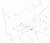 Toro 79356 - 50" Mid-Mount Blade, 5xi Garden Tractors, 1998 (8900001-8999999) Ricambi LEVER ASSEMBLY