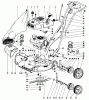Toro 18212 - Whirlwind Lawnmower, 1968 (8000001-8999999) Ricambi 19" FLNGERTIP START MAIN FRAME PARTS LIST