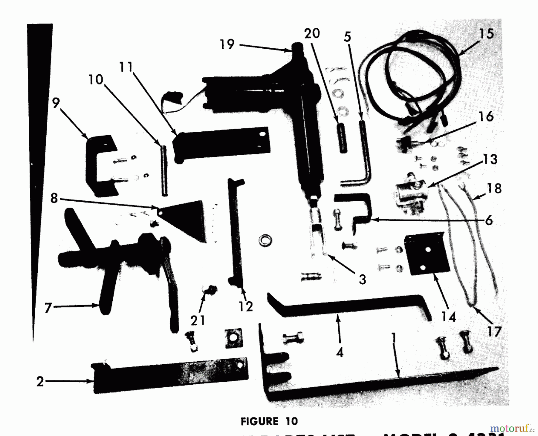 Toro Neu Accessories 84231 - Toro Electric Lift, 1971 ELECTRIC LIFT ACCESSORY PARTS LIST-MODEL 8-4231