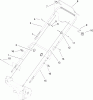 Toro 20007 - 22" Recycler Lawnmower, 2004 (240000001-240999999) Ricambi BAIL AND HANDLE ASSEMBLY