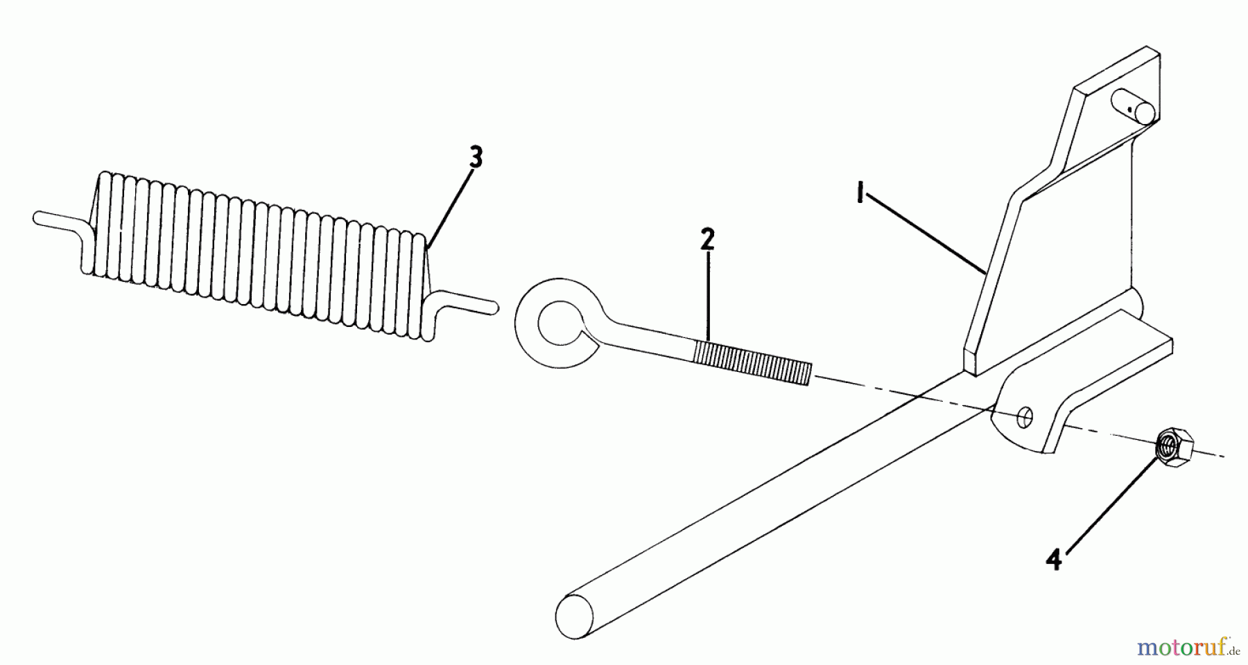  Toro Neu Accessories 84311 - Toro Spring Lift, 1975 PARTS LIST-SPRING ASSIST LIFT KIT MODEL (FACTORY ORDER NUMBER 8-4311) (FOR SNOW THROWERS)