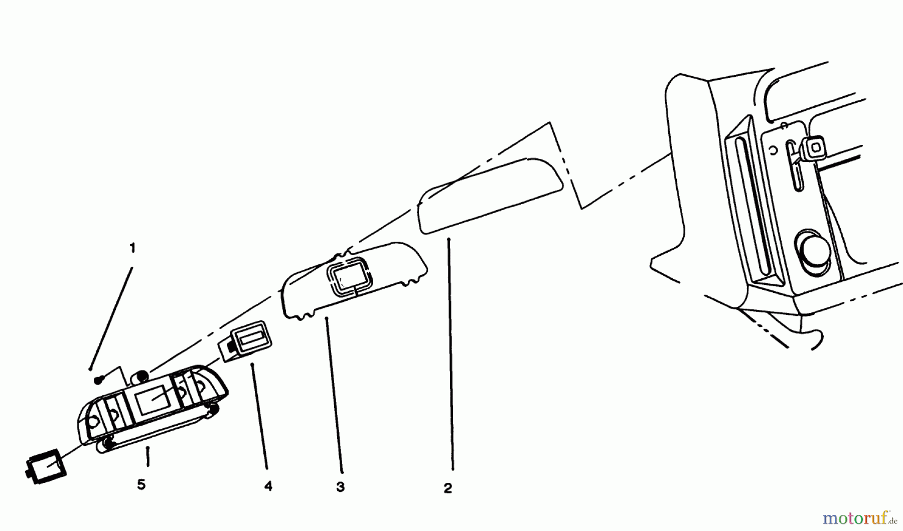  Toro Neu Accessories, Snow 92-6831 - Toro Indicator Light Kit, 260 Series Yard Tractors INDICATOR LIGHT ASSEMBLY