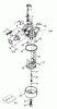 Toro 20018 - 22" Recycler Lawnmower, 2002 (220000001-220300000) Ricambi CARBURETOR ASSEMBLY NO. 640303 TECUMSEH MODEL LEV120-361561B