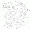 Toro 20020 (R-21S1) - Recycler Mower, R-21S1, 2001 (210000001-210999999) Ricambi HOUSING & HANDLE BRACKET ASSEMBLY