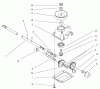 Toro 20027 (R-21OSB) - Recycler Mower, R-21OSB, 1999 (9900001-9999999) Ricambi GEAR CASE ASSEMBLY