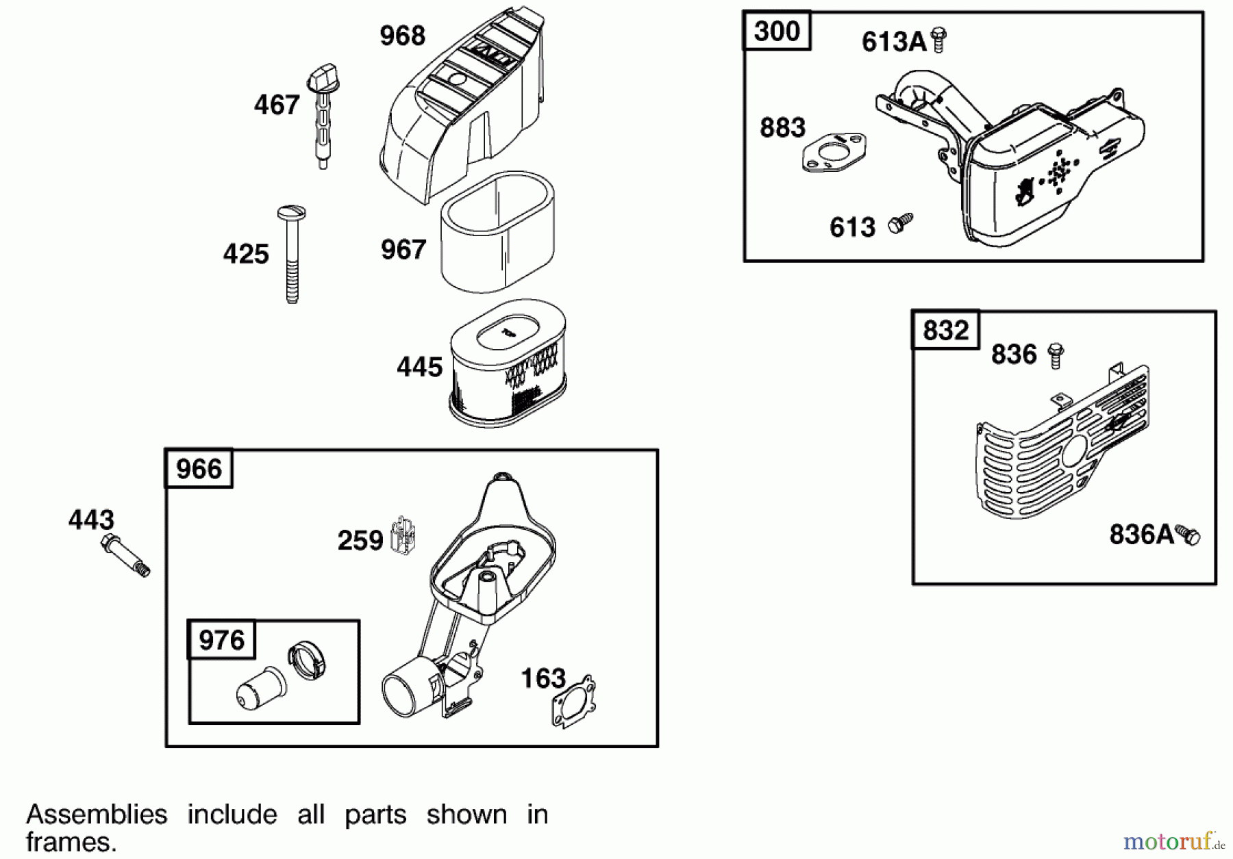 Toro Neu Mowers, Walk-Behind Seite 1 20027 (R-21OSB) - Toro Recycler Mower, R-21OSB, 2001 (210000001-210999999) ENGINE BRIGGS & STRATTON MODEL 122602-0150-E1 #6