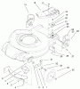 Toro 20035 (R-21SE) - Recycler Mower, R-21SE, 2001 (210000001-210999999) Ricambi HOUSING & BRACKET ASSEMBLY