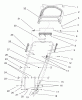 Toro 20040 (SR-21OS) - Super Recycler Mower, SR-21OS, 2001 (210000001-210999999) Ricambi HANDLE ASSEMBLY