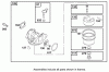 Toro 20048 (SR-21SE) - Super Recycler Mower, SR-21SE, 2001 (210000001-210999999) Ricambi CARBURETOR OVERHAUL KIT ASSEMBLY BRIGGS AND STRATTON MODEL 12J805-2370-B1