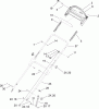 Toro 20056 - Super Recycler Lawn Mower, 2007 (270000001-270999999) Ricambi HANDLE ASSEMBLY