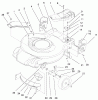 Toro 20060 - Recycler Mower, 1999 (9900001-9999999) Ricambi HOUSING, HANDLE BRACKETS & WHEEL ASSEMBLY